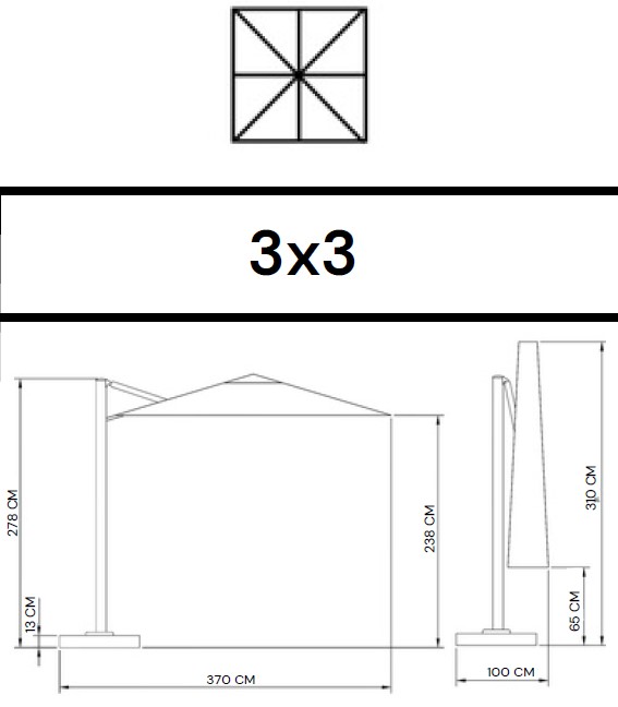 K-Ombrellone-OmbrellificioVeneto-dimensioni1