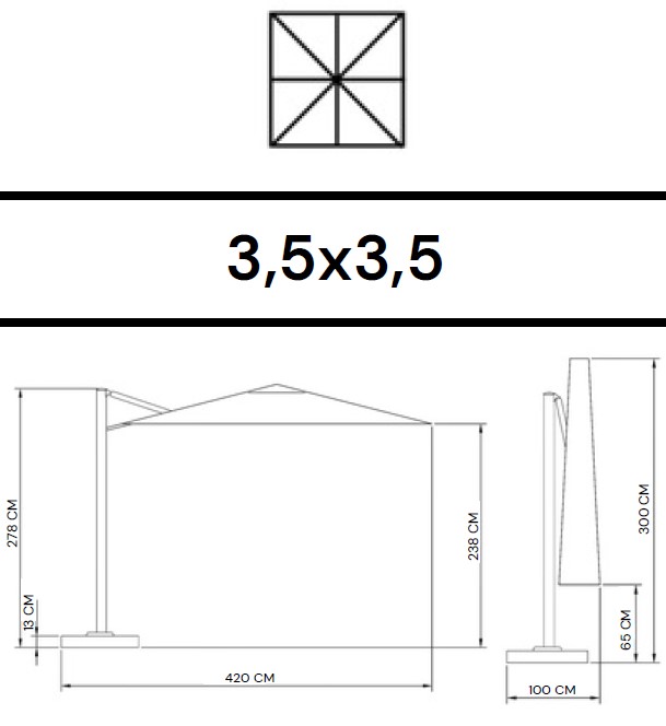 K-Ombrellone-OmbrellificioVeneto-dimensioni1
