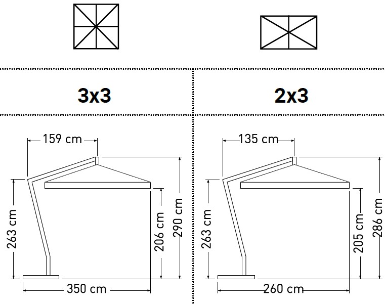 Riviera-Ombrellone-OmbrellificioVeneto-dimensioni1