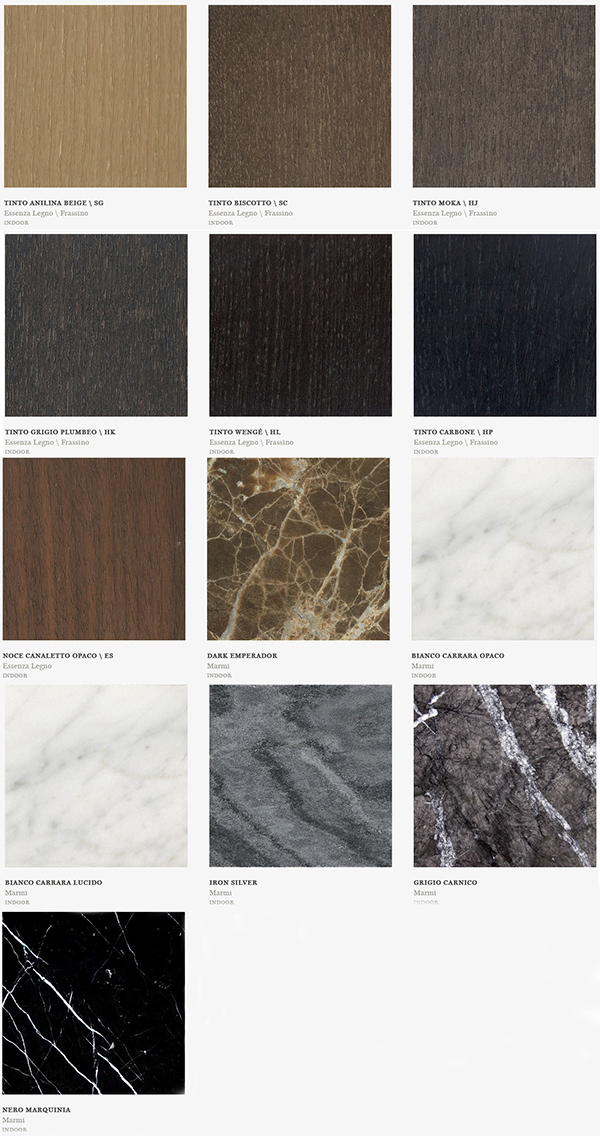 Opus Potocco barrel top table finish