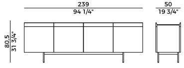 Avant Potocco Sideboard SIZES