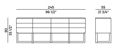 Diva Potocco Sideboard sizes