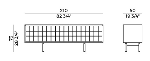 Sen Potocco Sideboard sizes