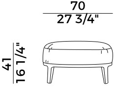 Spring Potocco Pouf sizes
