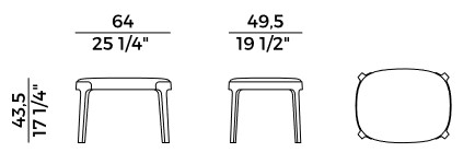 Pouf Panca Velis Potocco dimensioni