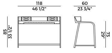 Linus Potocco Desk SIZES