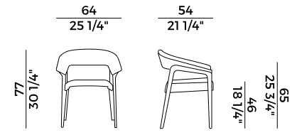 Memory Potocco armchair sizes