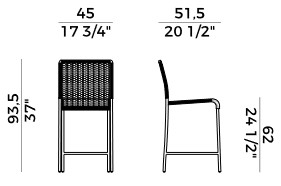 Agra Potocco stool sizes