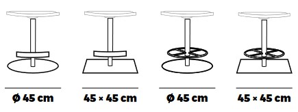 Bon Ton Potocco stool sizes