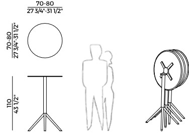 OTX Potocco round table sizes