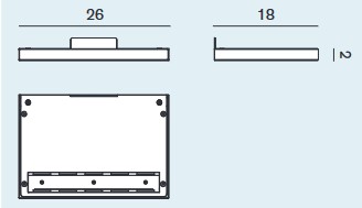 Dimensions of CM2 Rotaliana Wall Lamp