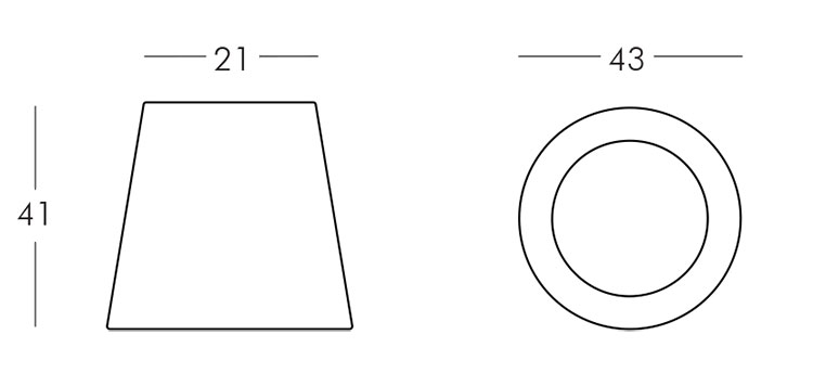 Ali Baba Stool Slide frame and dimensions