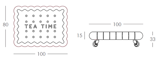 Tea Time little table Slide dimensions