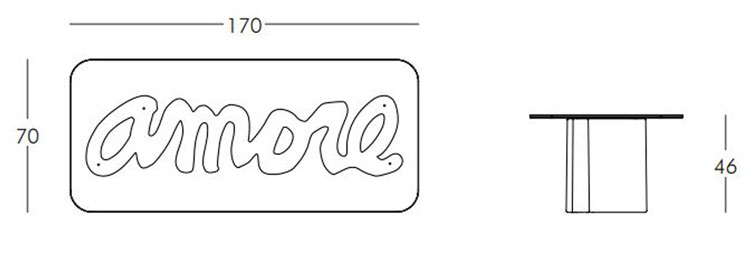 Amore Table little table Slide dimensions