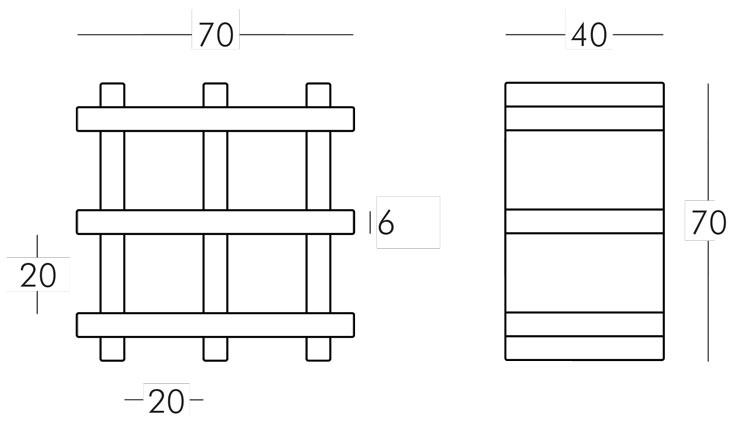 Booky Mini library Slide dimensions