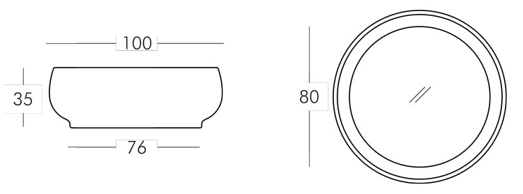 Chubby Side Table little table Slide dimensions