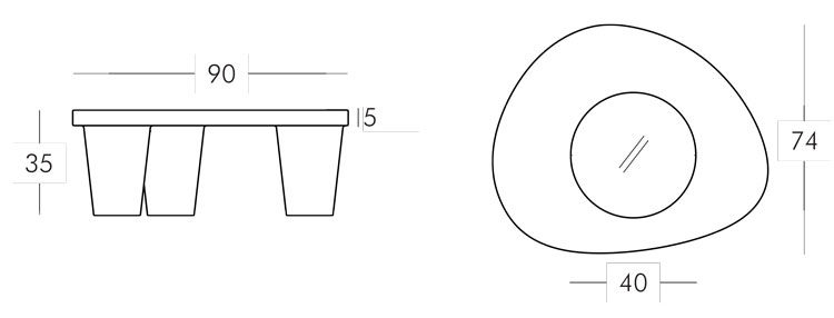 Low Lita litte table Slide dimensions