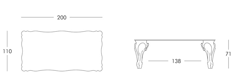 Sir of Love table Slide dimensions
