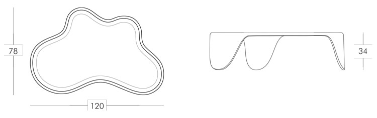 Sloth Little table Slide dimensions