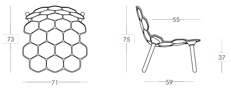 Tarta chair Slide dimensions
