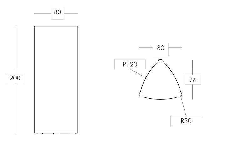 City Modulo Slide frame and dimensions