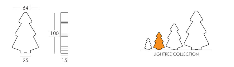 Lightree Lamp Slide 100 frame and dimensions