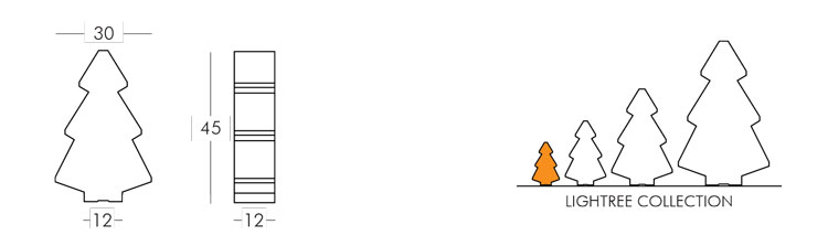 Lightree Lamp Slide 45 frame and dimensions