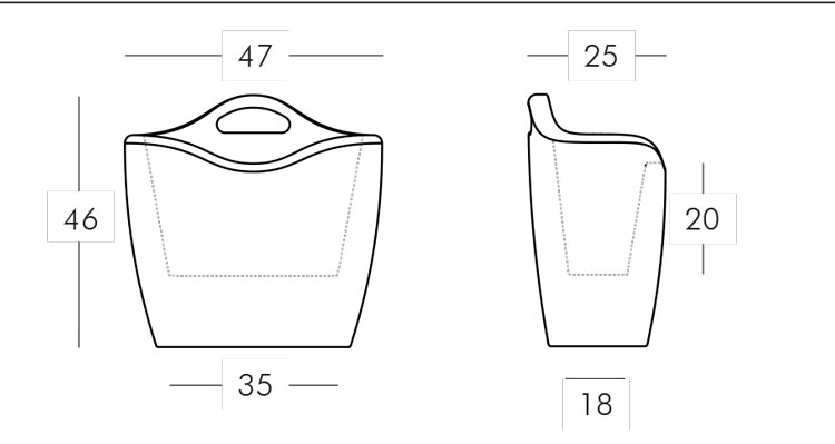 Mag Magazine rack Slide frame and dimensions