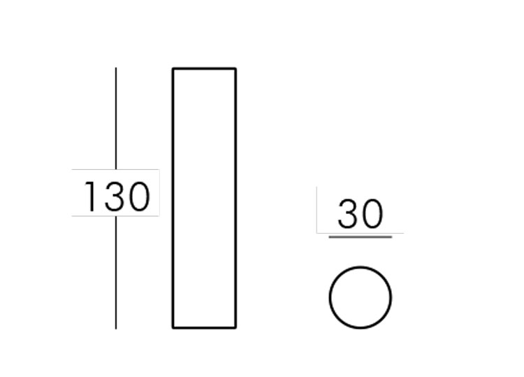 Fluo Lamp Slide 170x30 frame and dimensions