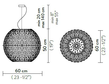 lamp-Charlotte-Slamp-dimensions