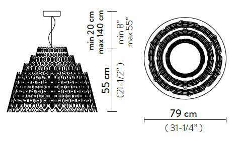 lamp-Charlotte-Slamp-dimensions