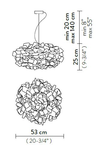 lamp-Clizia-Slamp-dimensions