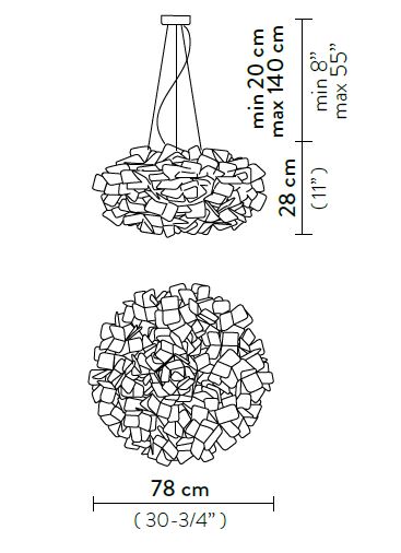 lamp-Clizia-Slamp-dimensions