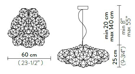 lamp-Drusa-Slamp-dimensions
