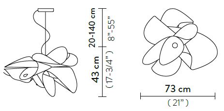 lamp-Etoile-Slamp-dimensions
