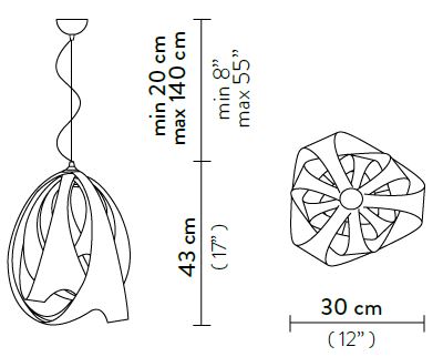 lamp-Goccia-Slamp-dimensions