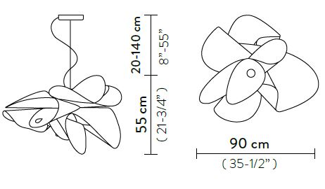 lamp-LaBelleEtoile-Slamp-dimensions