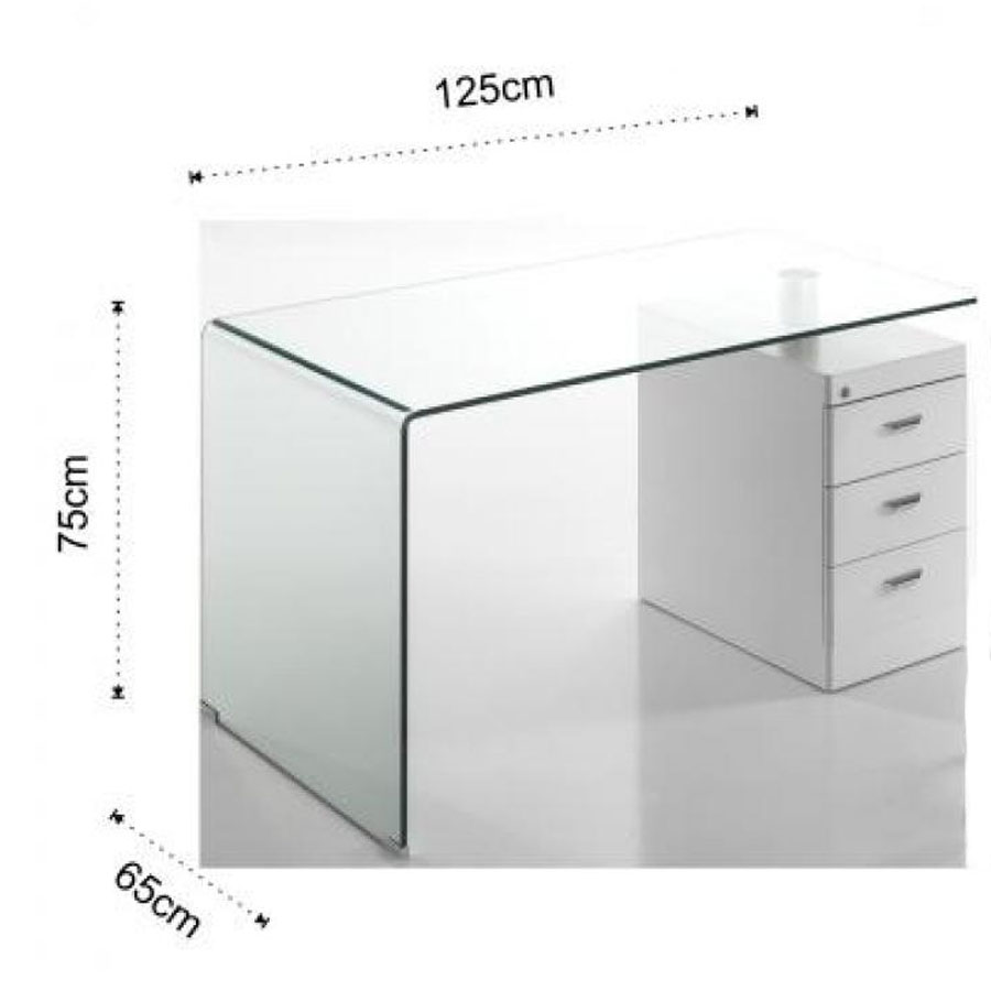 Bow Desk Tomasucci frame and dimensions