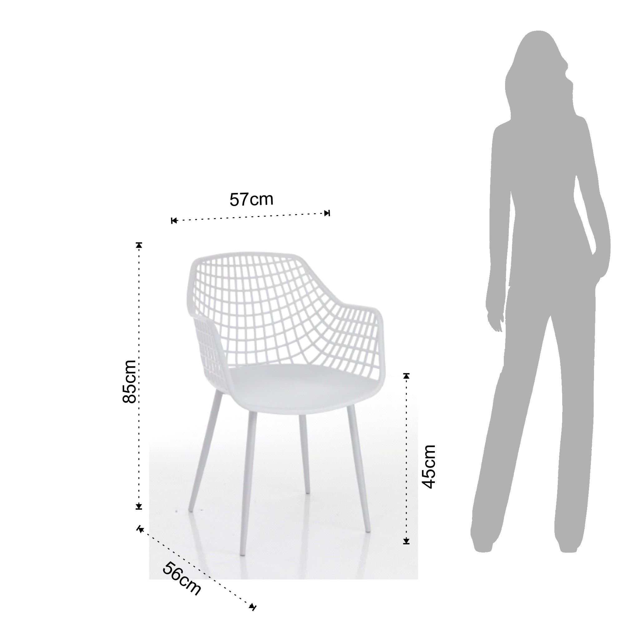 Dimensions of the Nairobi Tomasucci Armchair