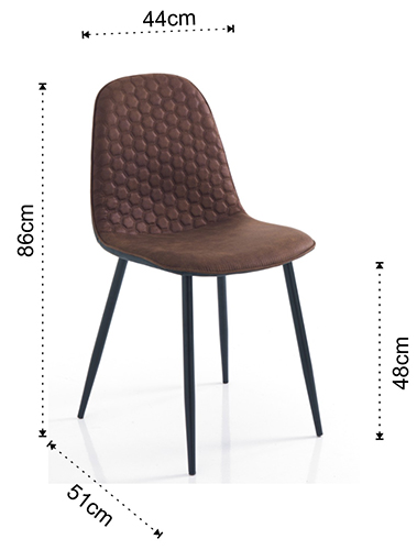 Dimensions of the Gale Tomasucci chair