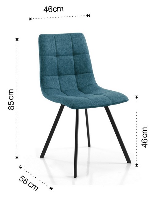 Dimensions of the Tania New Tomasucci Chair