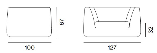 Poltrona Agorà Unopiù dimensione