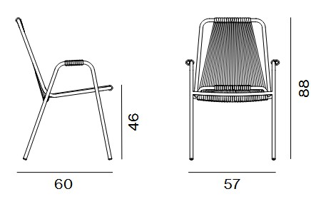 Coco Unopiù armchair dimensions