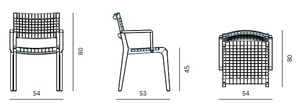 Synthesis Unopiù Armchair Dimensions