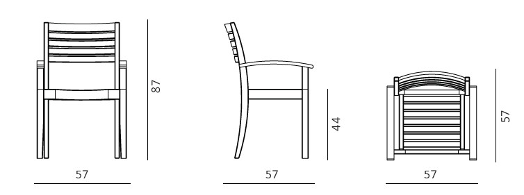 Dimensions Chelsea Unopiù armchair