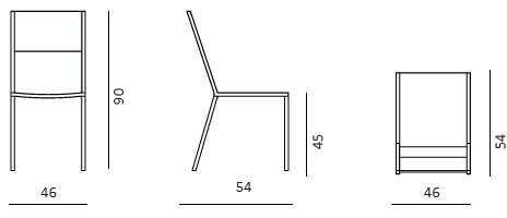 Conrad Unopiù Chair Dimensions