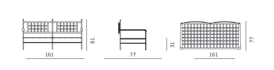 Toscana Unopiù Sofa Dimensions