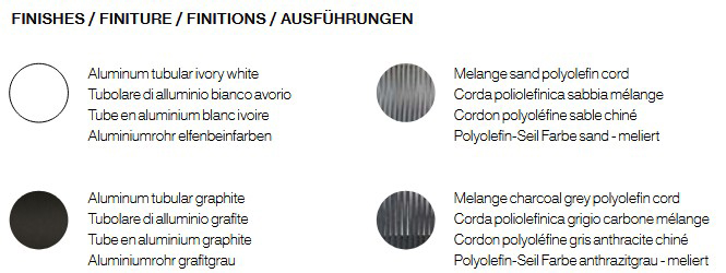 Luce Unopiù stool finishes