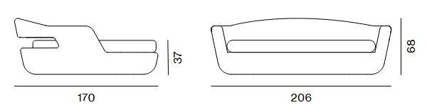 Poltrona Lounge Agorà Unopiù dimensione