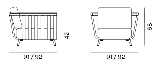 Welcome Unopiù Armchair Dimensions